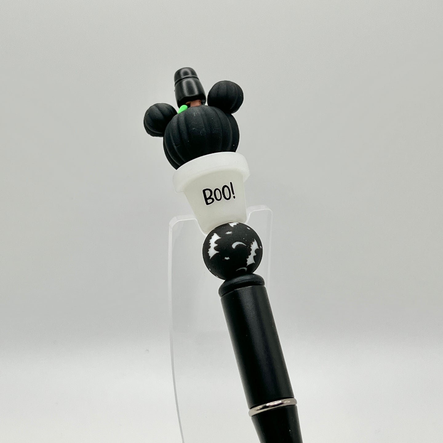 Black Mouse Pumpkin Plastic Pen